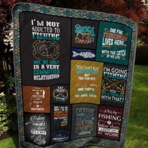 Im Going To Fishing Quilt Blanket  Quilt
